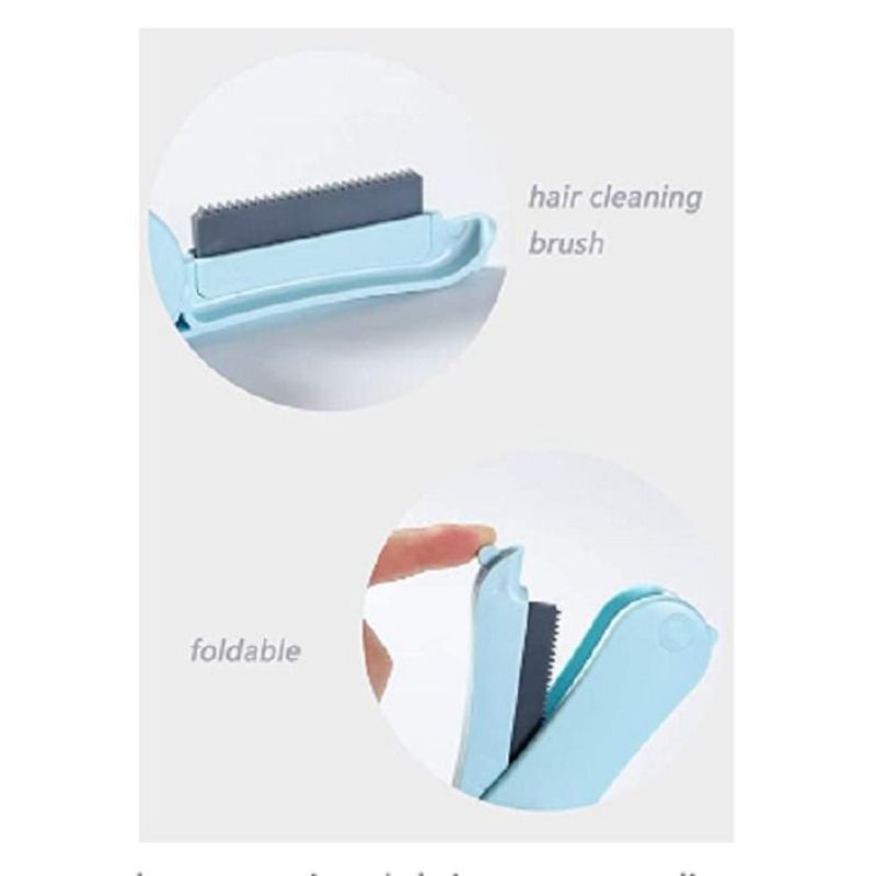 GENERICO - MINI REMOVEDOR DE PELUSAS PORTÁTIL AZUL CLARO.