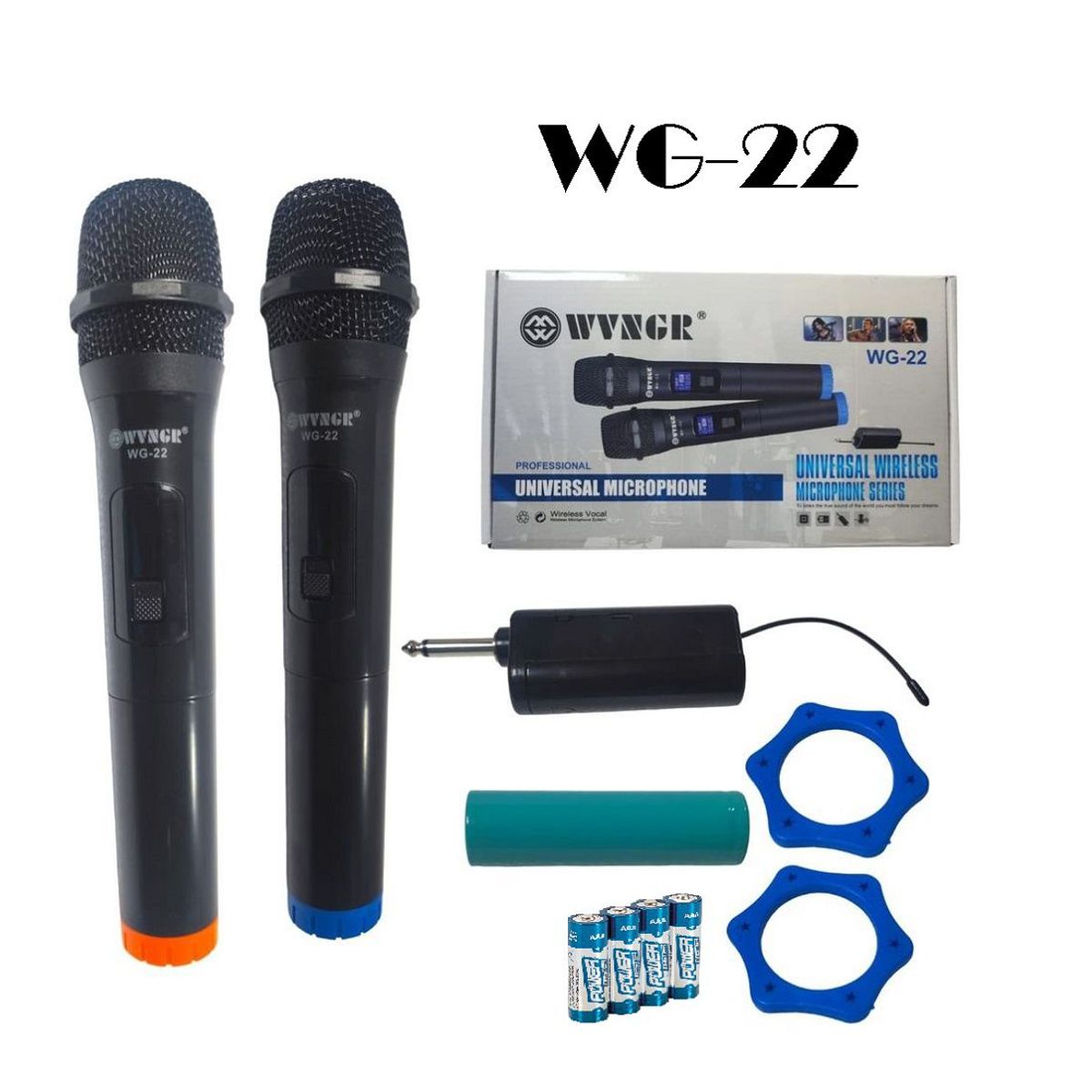 PREMIUM - Par de Microfonos Universal Inalámbrico WG-22
