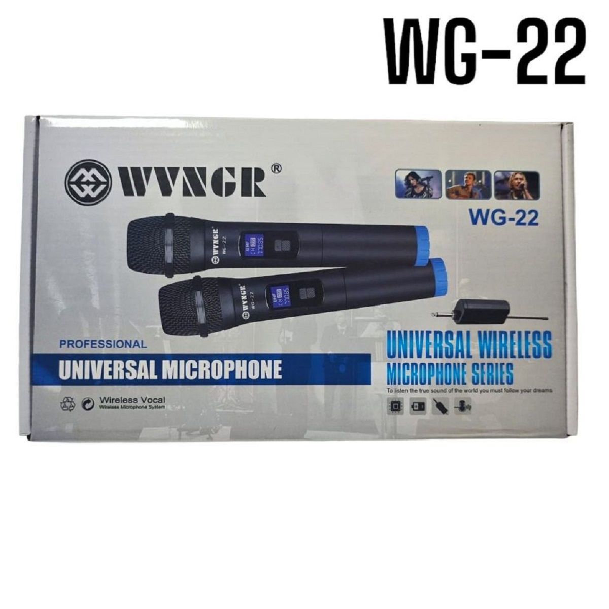 PREMIUM - Par de Microfonos Universal Inalámbrico WG-22