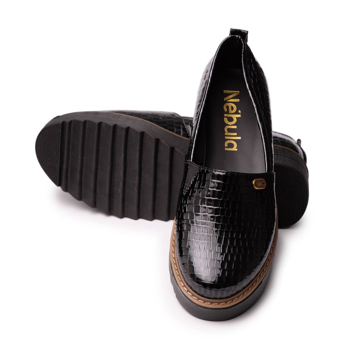 NEBULA - Mocasin Vratsa - Nebula - Negro Charol