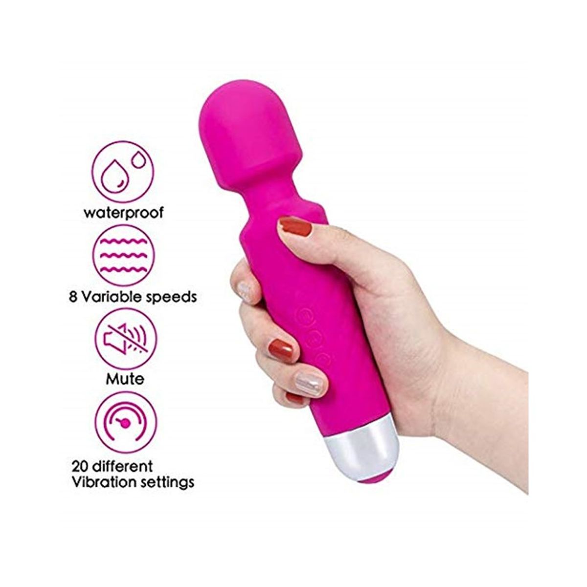GENERICO - Vibrador Consolador Juguete Flexible 10 Velocidades Color Aleatorio