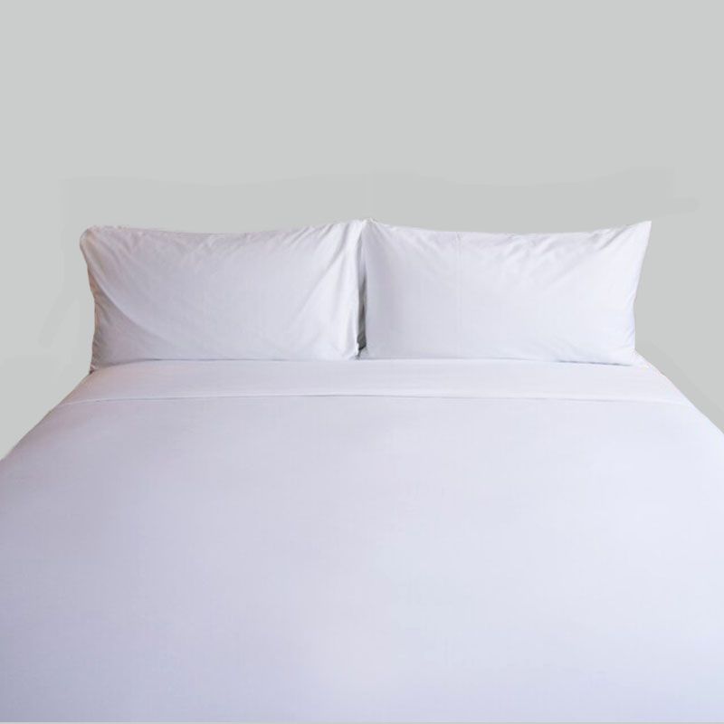 SLEEPER - Juego de Sábanas 2 plazas 180 hilos 100% Algodón Sleeper Blanco