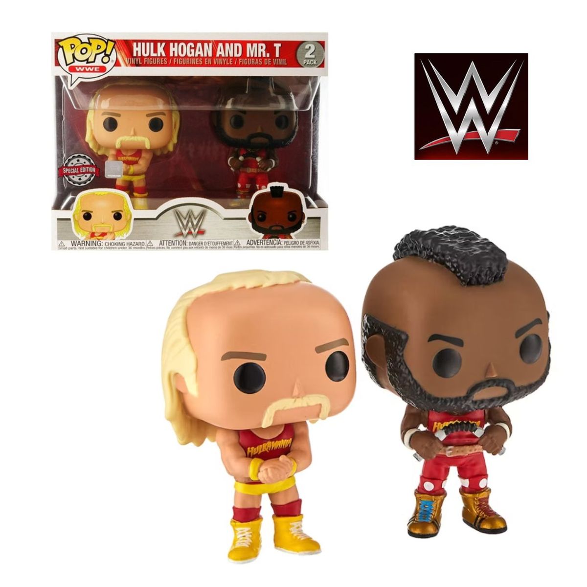 FUNKO - Funko Pop 2 Pack WWE - Hulk Hogan y MR. T Exclusivo SE