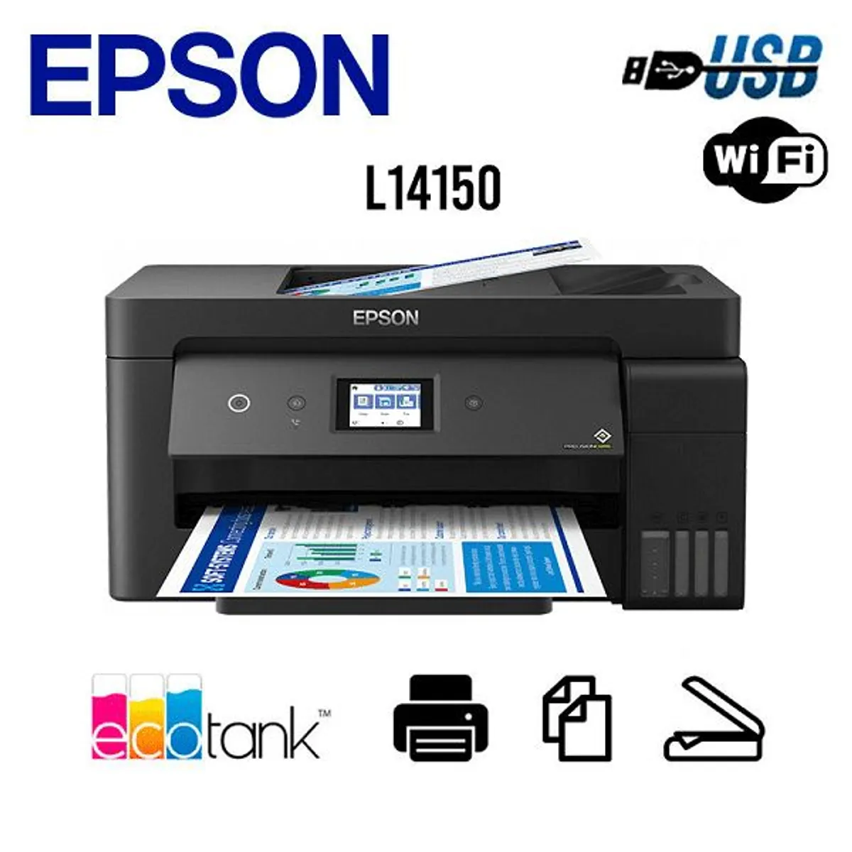 EPSON - Impresora MULTIFUNCIONAL A3 Epson L14150 Sistema continuo Fabrica