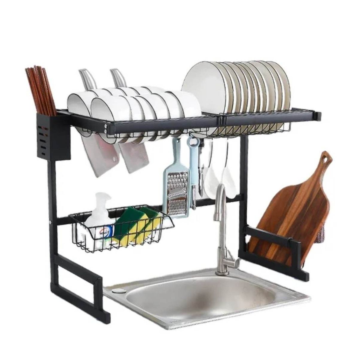 GENERICO - Escurridor de Platos 65CM Acero Inoxidable Organizador de Menaje