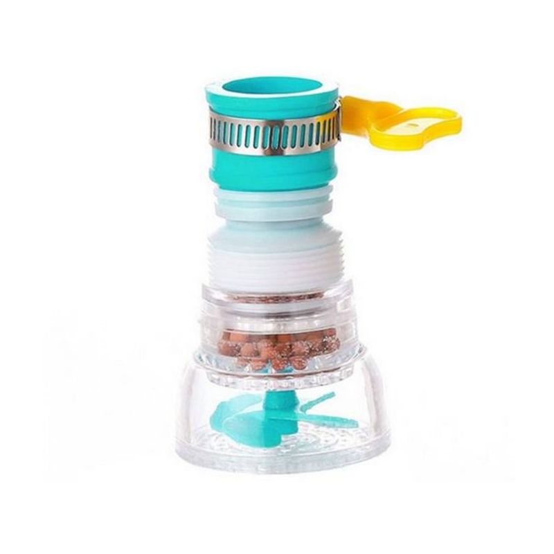 GENERICO - Filtro Extensor de Caño Ajustable para Ahorro de Agua Celeste