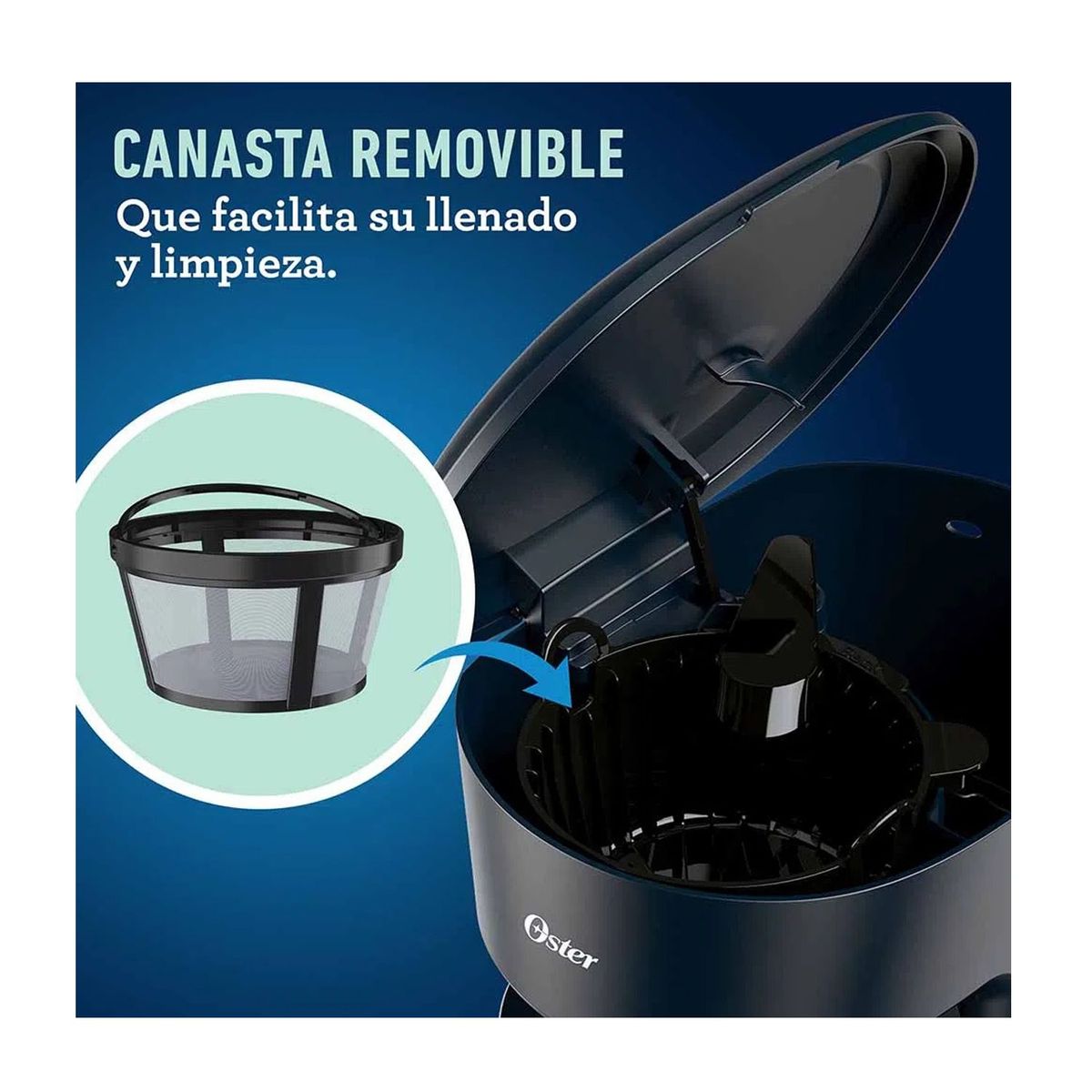 OSTER - Cafetera Oster BVSTDCS12B 12 Tzas con Filtro permanente