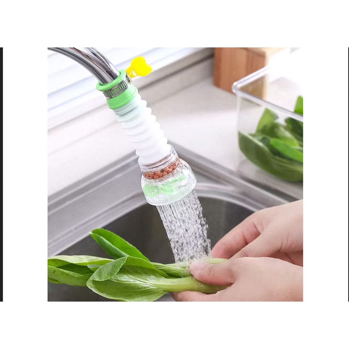 GENERICO - Filtro de Caño Ajustable para Ahorro de Agua