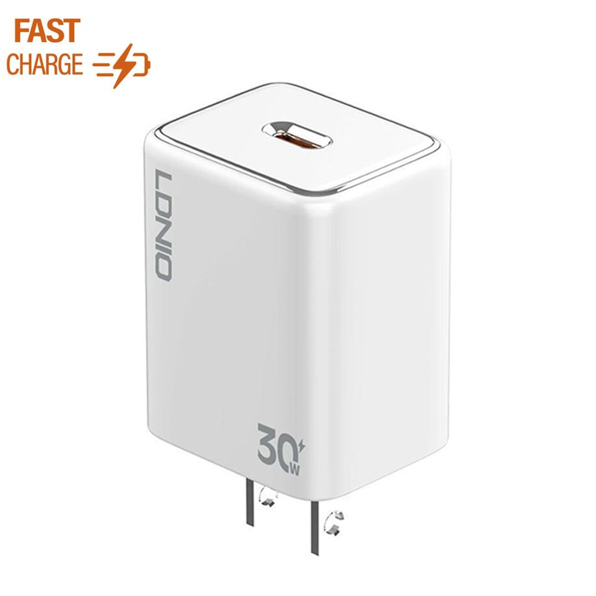 LDNIO - CARGADOR DE 30W iPhone 14,14 PLUS, 14 PRO, 14 PRO MAX  + CABLE DE 1M