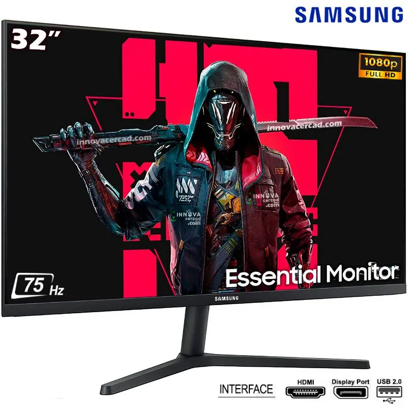 SAMSUNG - Monitor Samsung LS32B300NWNXGO 32 VA Full HD 75hz AMD FreeSync