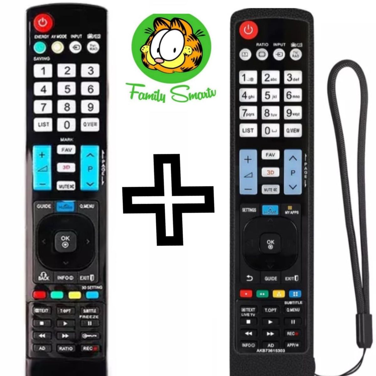 UNIVERSAL - Control remoto para lg smart tv 3D  Funda Negra