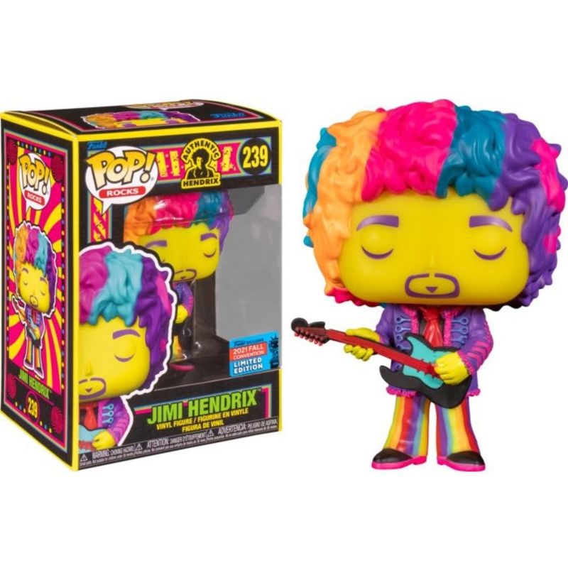 FUNKO - Funko Pop Rock Jimi Hendrix Black Light - Exclus. Nycc 2021