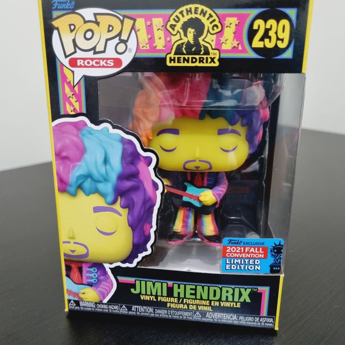 FUNKO - Funko Pop Rock Jimi Hendrix Black Light - Exclus. Nycc 2021