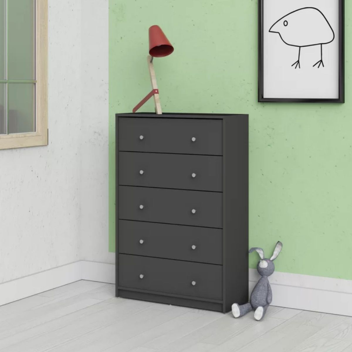 VENTITAS HOME - Cómoda Contemporánea Phitea Ventitas Home Gris