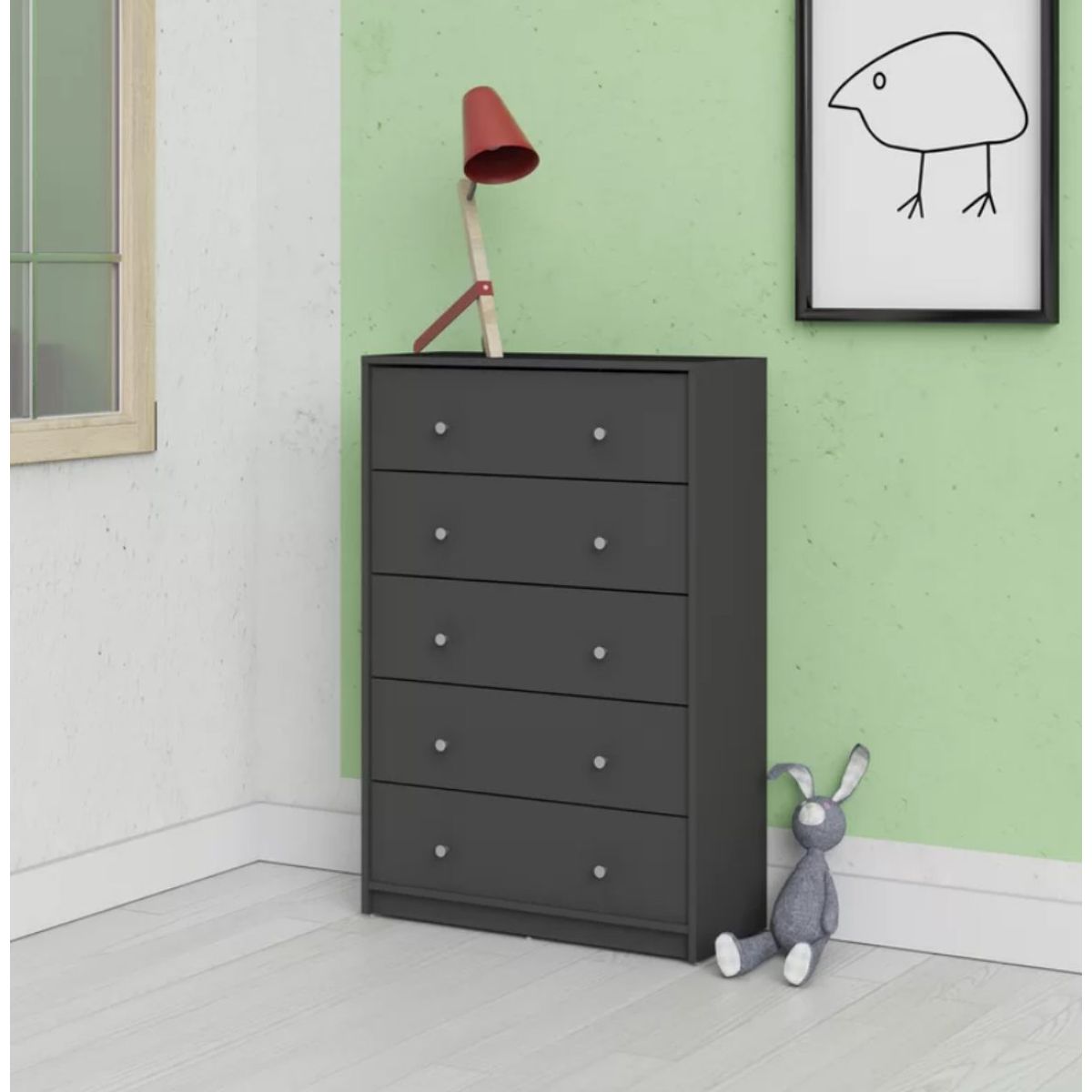 VENTITAS HOME - Cómoda Contemporánea Phitea Ventitas Home Gris