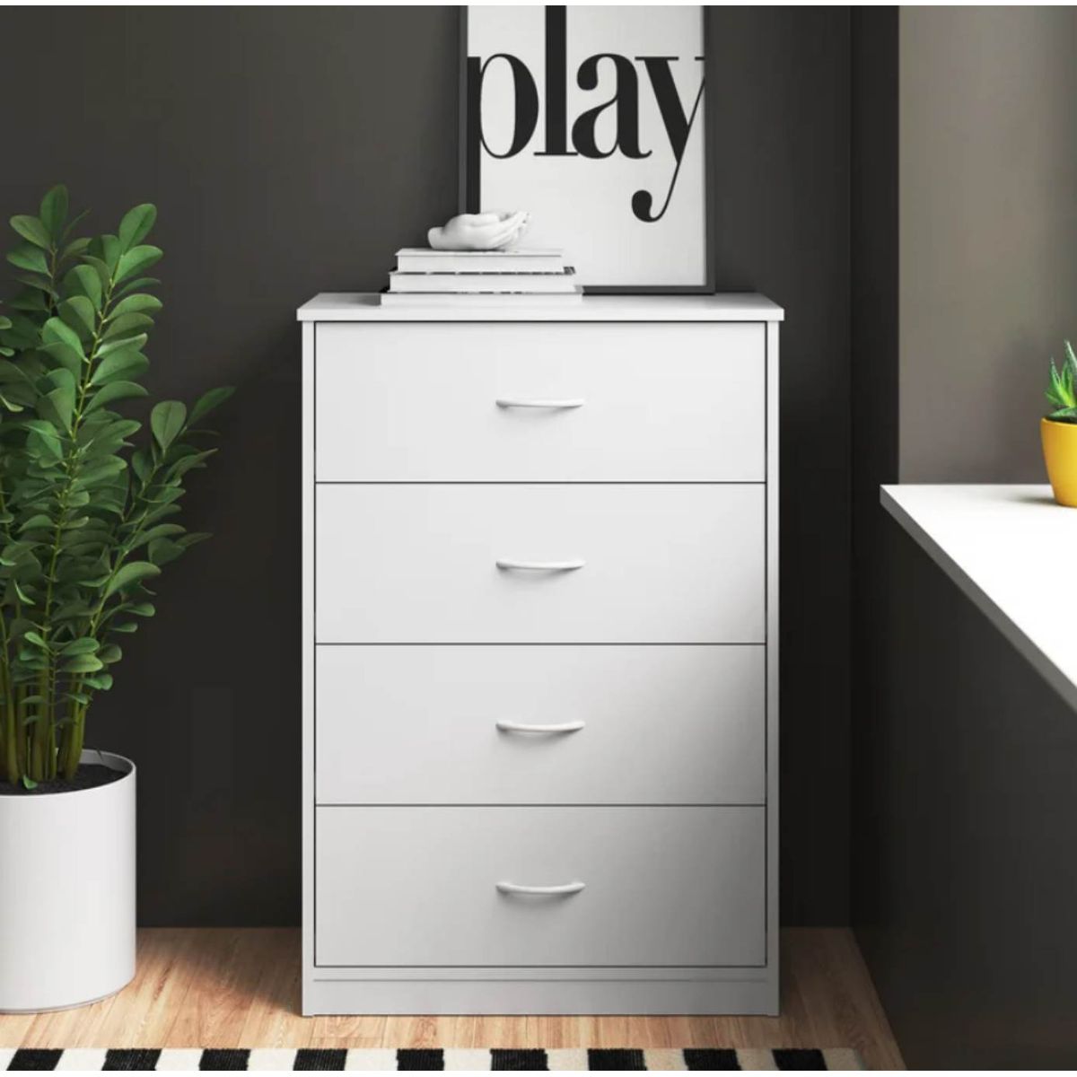VENTITAS HOME - Cómoda Priyanka 4 Cajones Ventitas Home Blanco