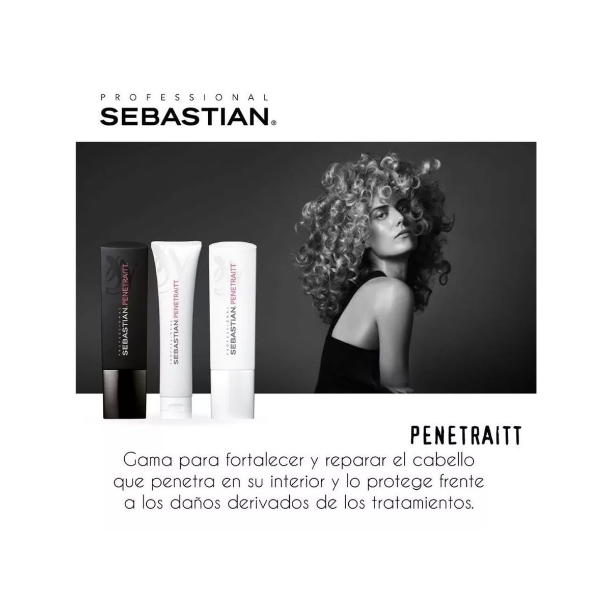 SEBASTIAN - Shampoo 1000ml  + Acondicionador + Mascarilla Sebastian Penetraitt