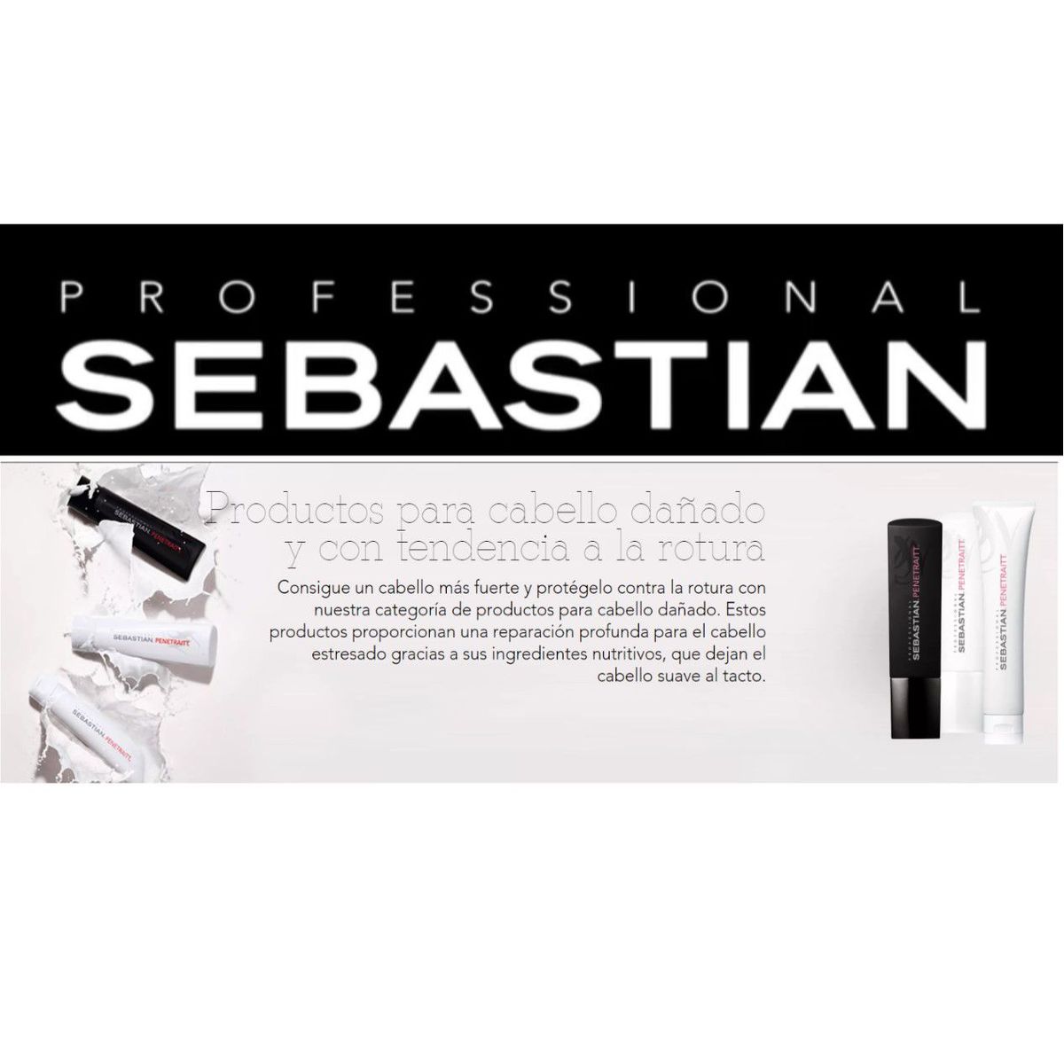 SEBASTIAN - Shampoo 1000ml +  Acondicionador  + Crema Potion9 Sebastian Penetraitt