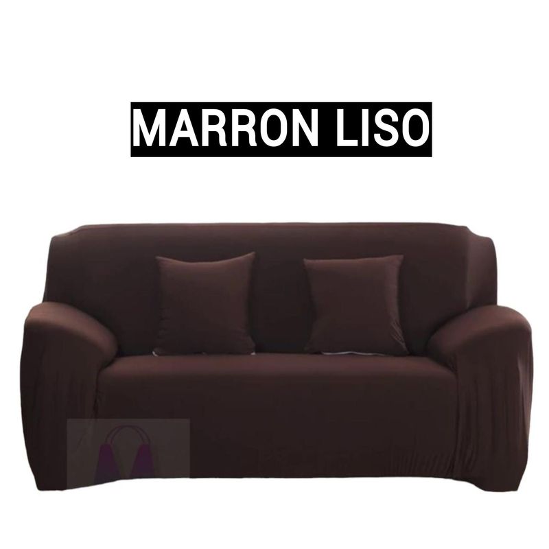 GENERICO - Forros Spandex modular L 3-2-1 Marron Liso