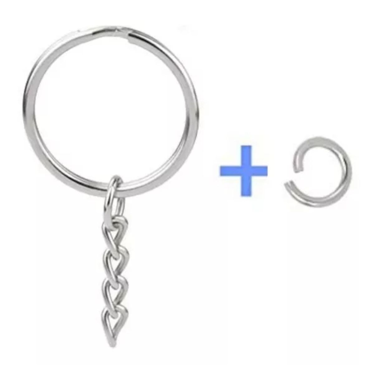 GENERICO - 100 Argollas Aros Planos Para Llavero