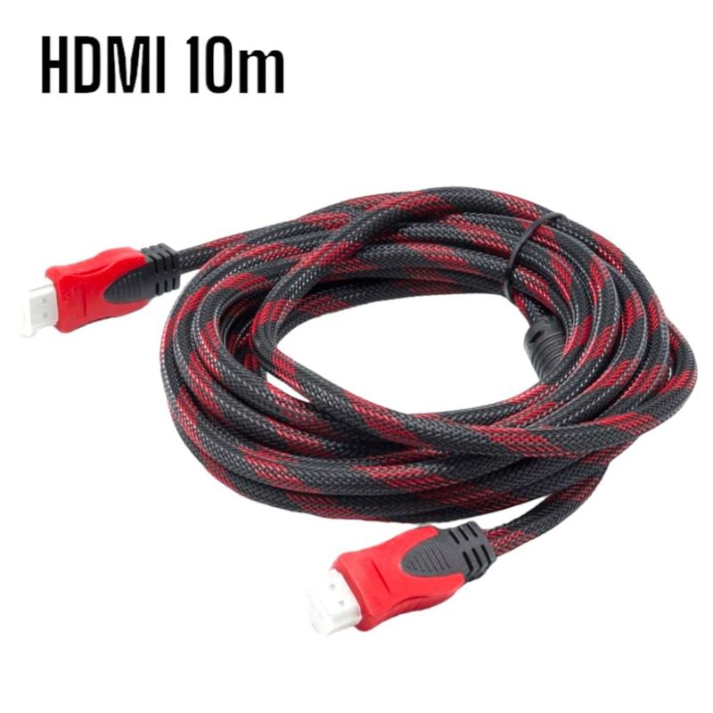 OEM - Cable HDMI-HDMI con Filtro 10m 10metros Full HD 3D V14 Enmallado
