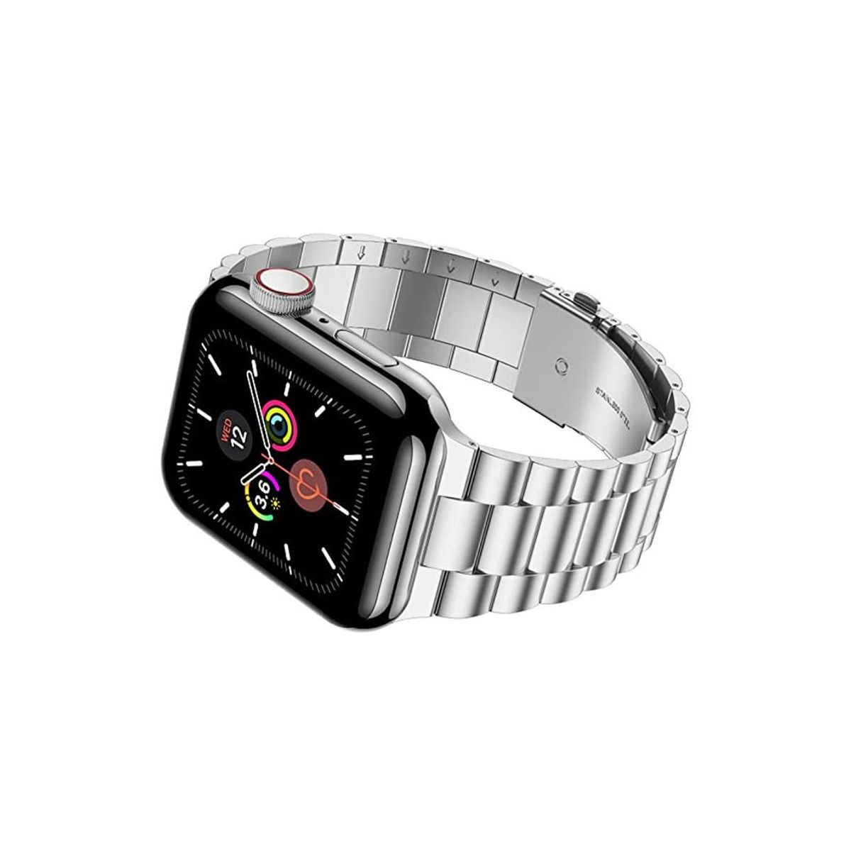 GENERICO - Correa Acero Inoxidable para Apple Watch 42mm 44mm Y 45mm Plata