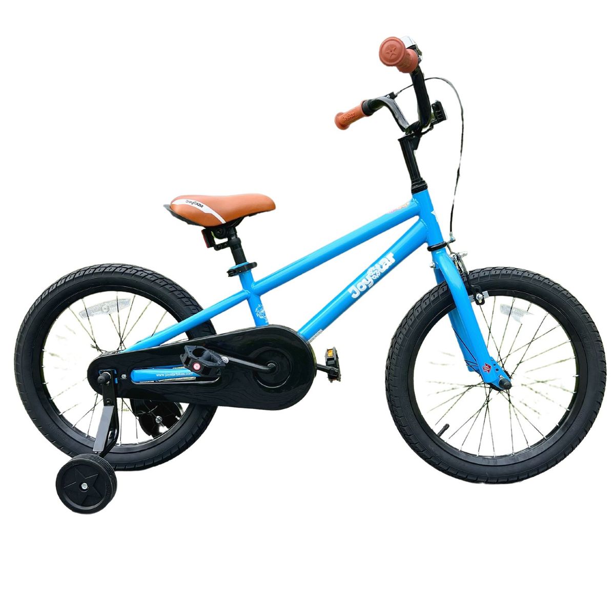 JOY STAR - Bicicleta para Niño con rueditas Joy Star ARO 18 Azul