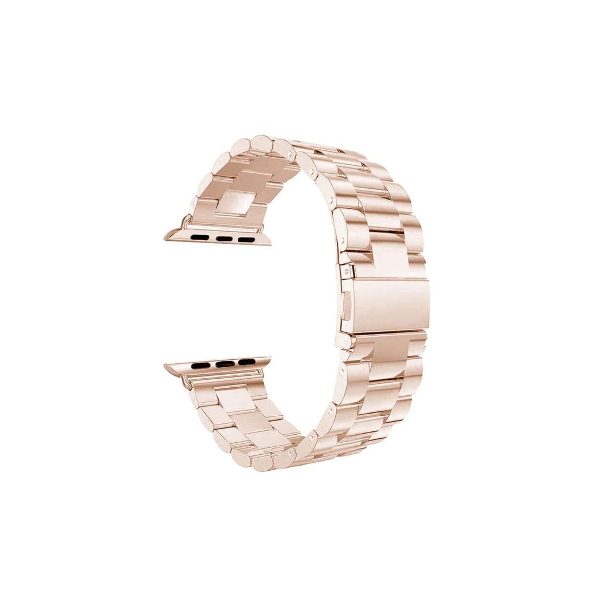 GENERICO - Correa Acero Inoxidable para Apple Watch 42mm 44mm Y 45mm Rosa Gold