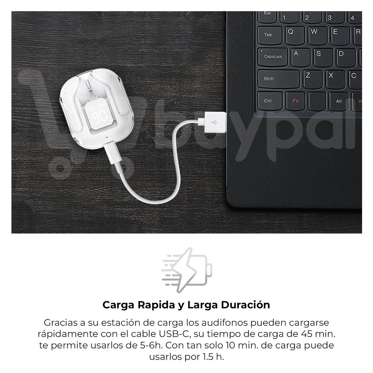 BUYPAL - Audifonos Inalambricos con Cancelación de Ruido Air 31 Negro