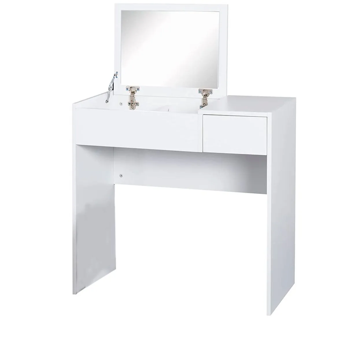 MUEBLES CRISOSTOMO - Escritorio Tocador de Melamina Blanco 80cm