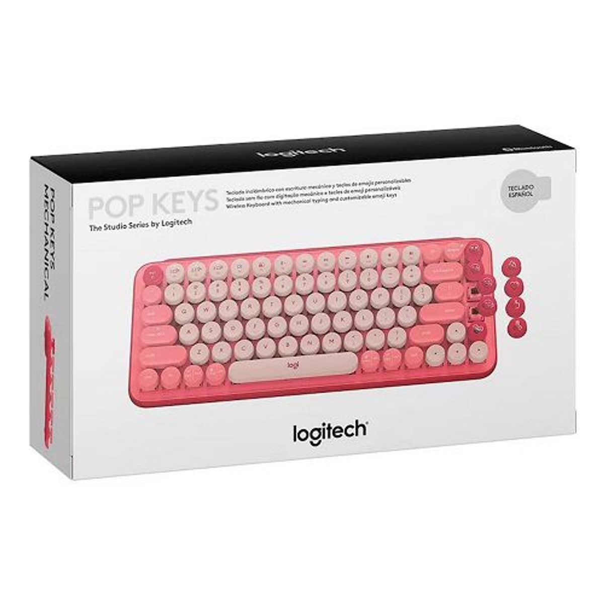 LOGITECH - Teclado Logitech Pop Keys Rose