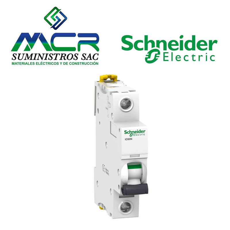 SCHNEIDER ELECTRIC - INTERRUPTOR TERMOMAGNETICO 1P 10A 10KA 230V IC60N  Schneider