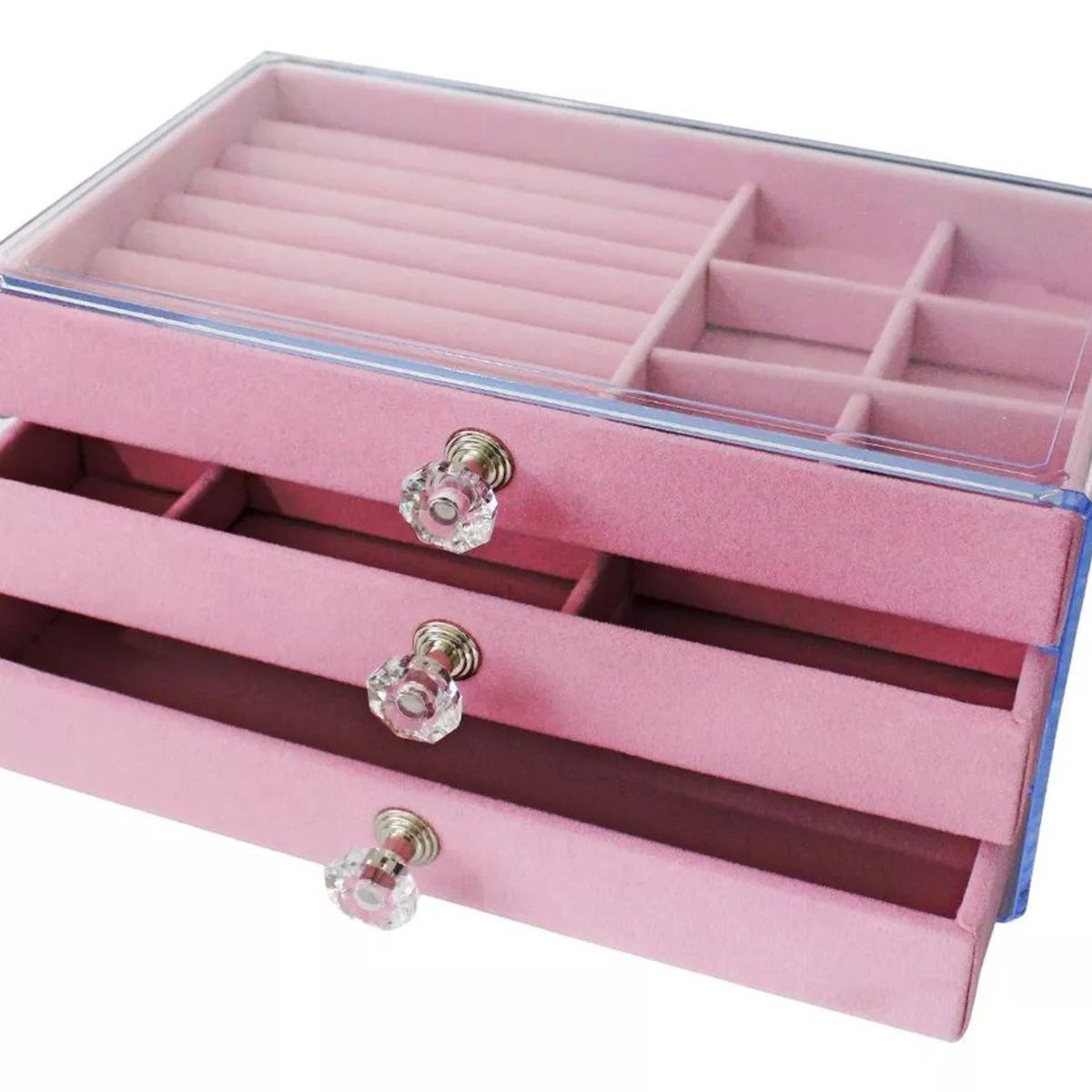 OEM - Organizador de exhibición de Joyas de terciopelo portátil