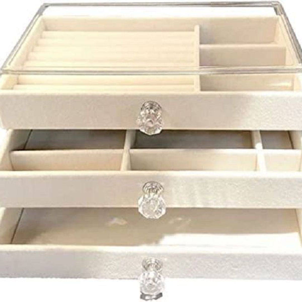 OEM - Organizador de exhibición de Joyas de terciopelo portátil