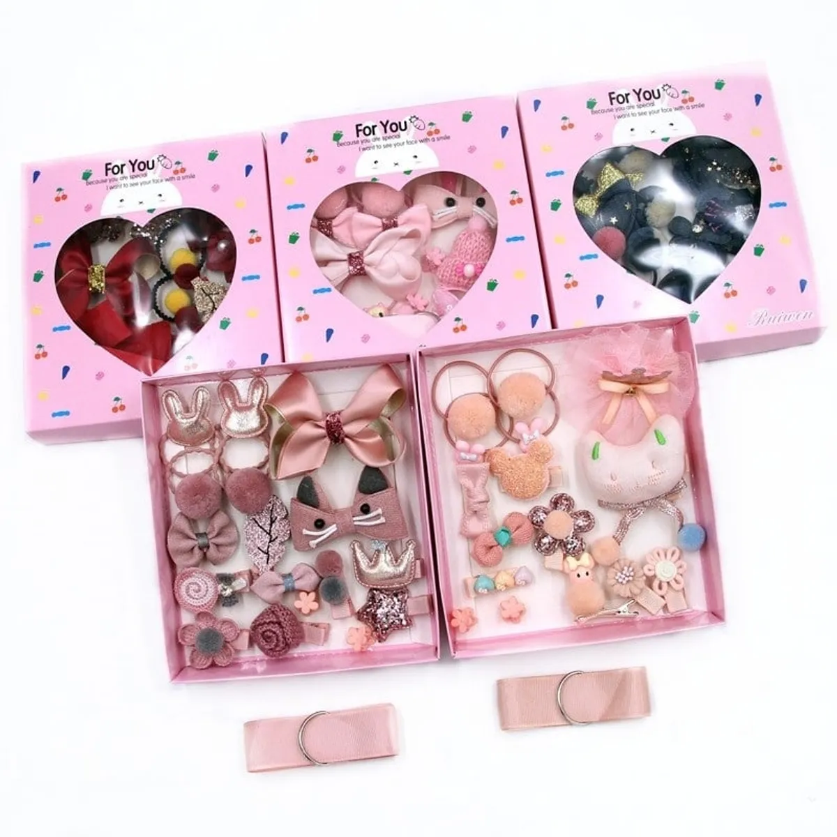 OEM - Accesorios para el Cabello Niña Happy Every Day 18 Pzs // Rosado