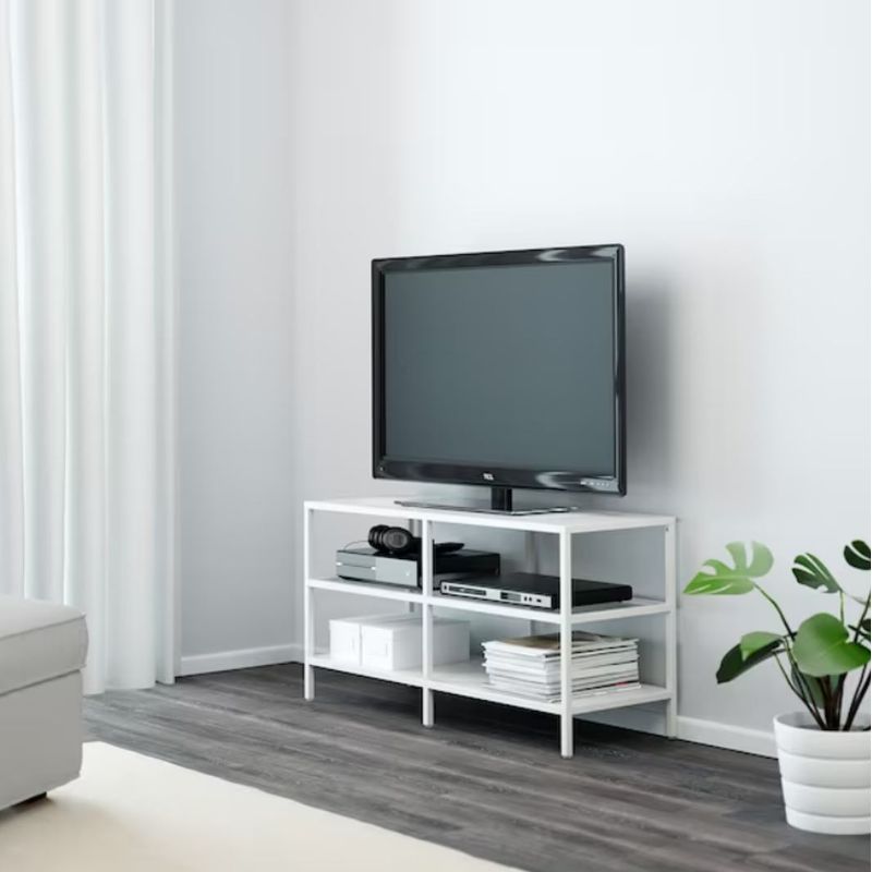 VENTITAS HOME - Mesa de Tv Industrial 75 Farnazz Ventitas Home Blanco