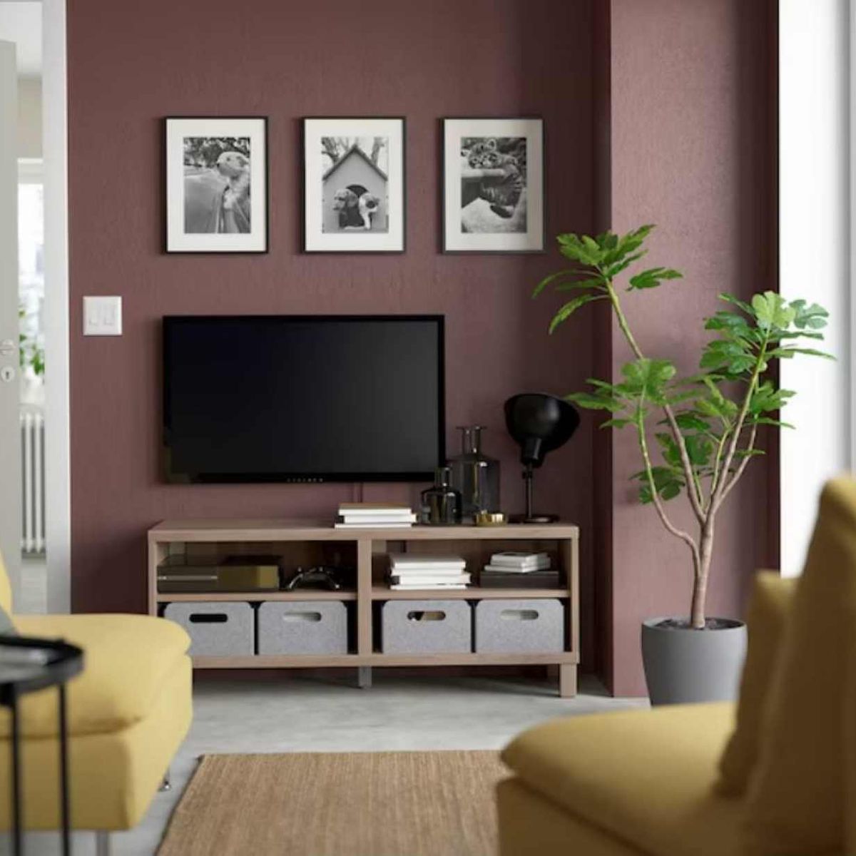 VENTITAS HOME - Mesa de Tv Moderna 75 Datena Ventitas Home Rovere