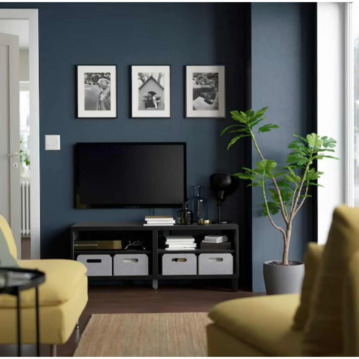 VENTITAS HOME - Mesa de Tv Moderna 75 Datena Ventitas Home Negro