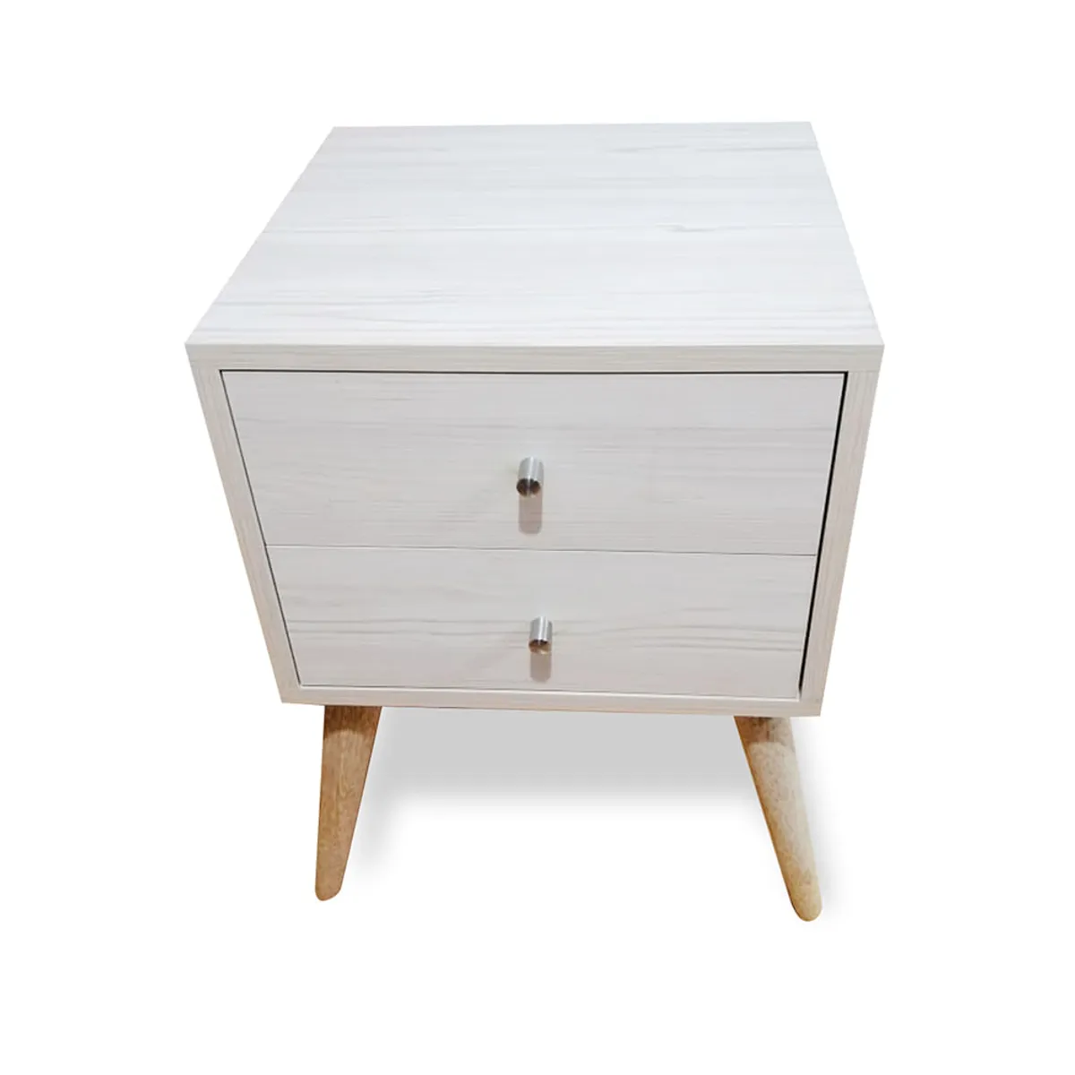 VENTITAS HOME - Velador Vintage 2 Cajones Ventitas Home Color Blanco