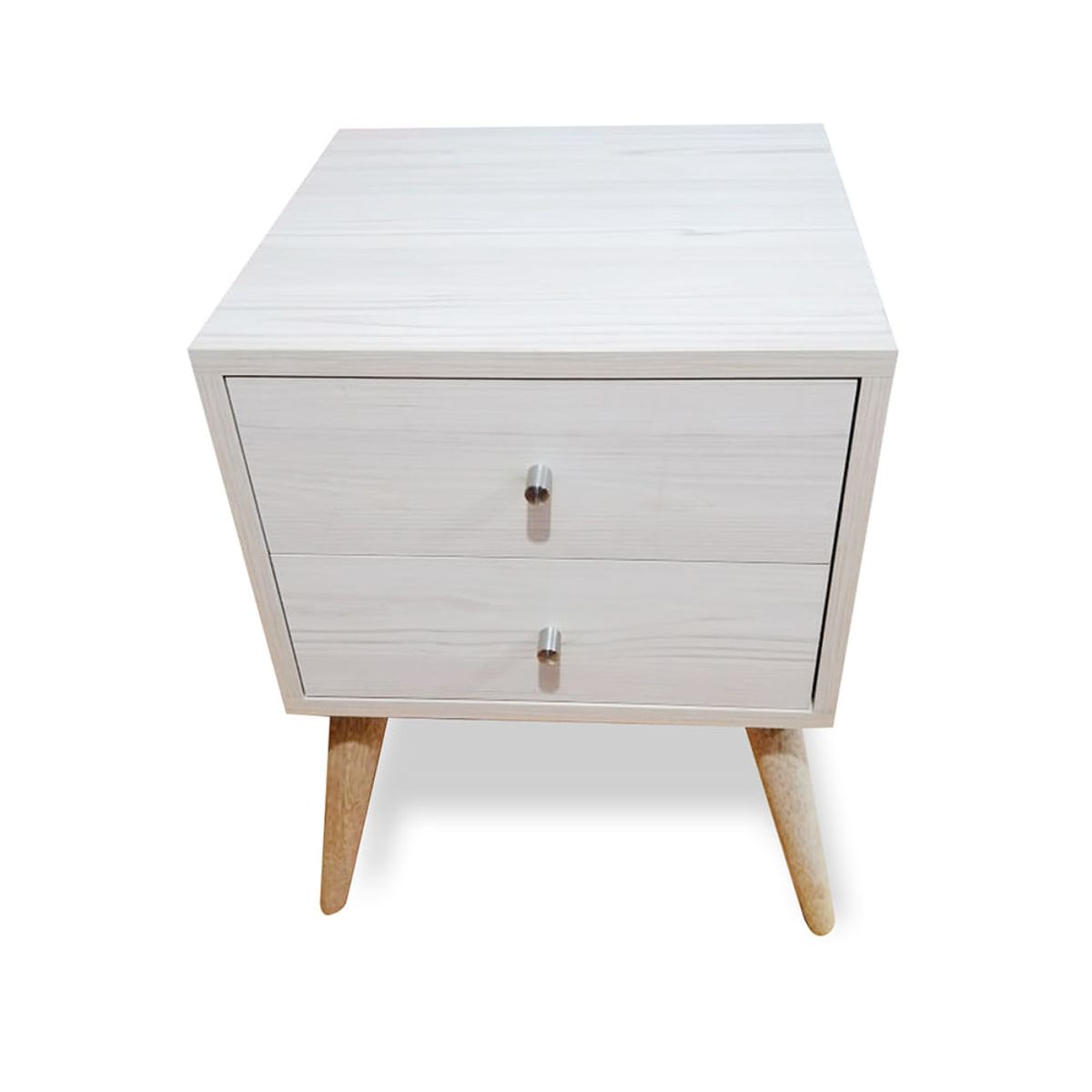 VENTITAS HOME - Velador Vintage 2 Cajones Ventitas Home Color Blanco