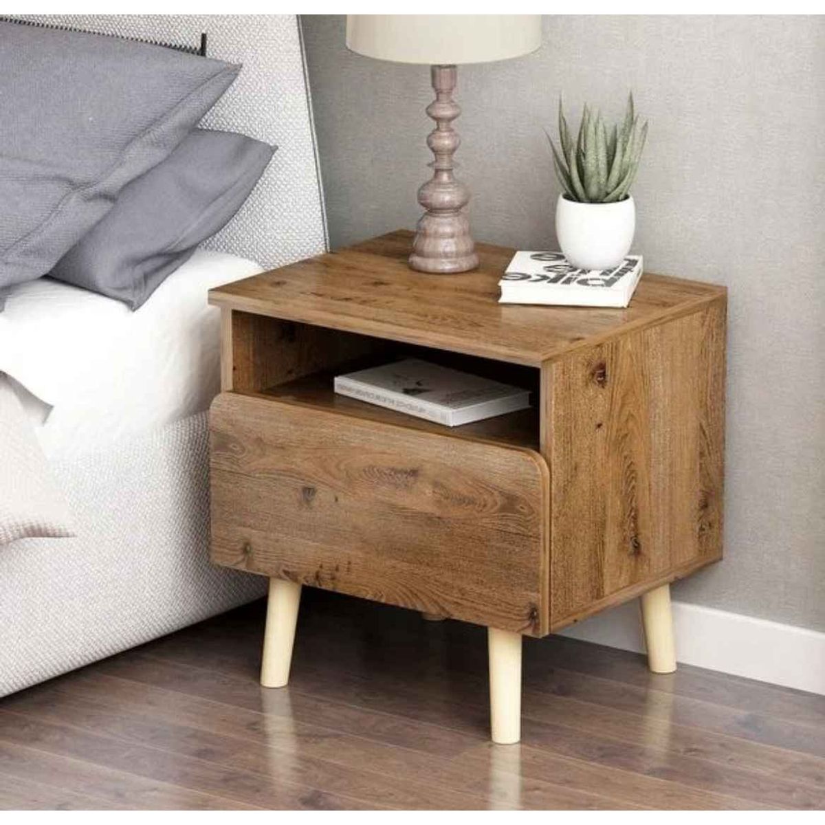 VENTITAS HOME - Velador Vintage Palermo Premium Ventitas Home Color Duna