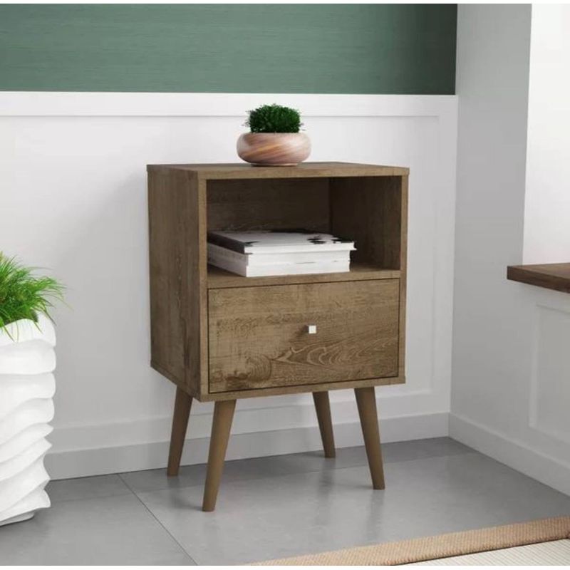 VENTITAS HOME - Velador Vintage Premium 1 Cajón Ventitas Home Color Duna