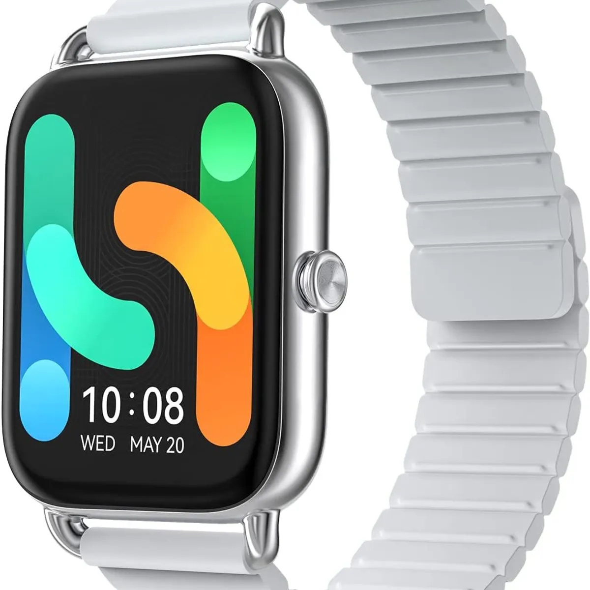 HAYLOU - Haylou Smartwatch Rs4 Plus Pantalla Amoled Correa Magnetic - Plateado