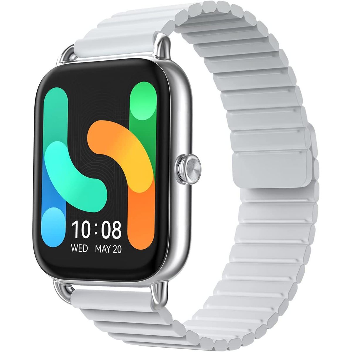 HAYLOU - Haylou Smartwatch Rs4 Plus Pantalla Amoled Correa Magnetic - Plateado