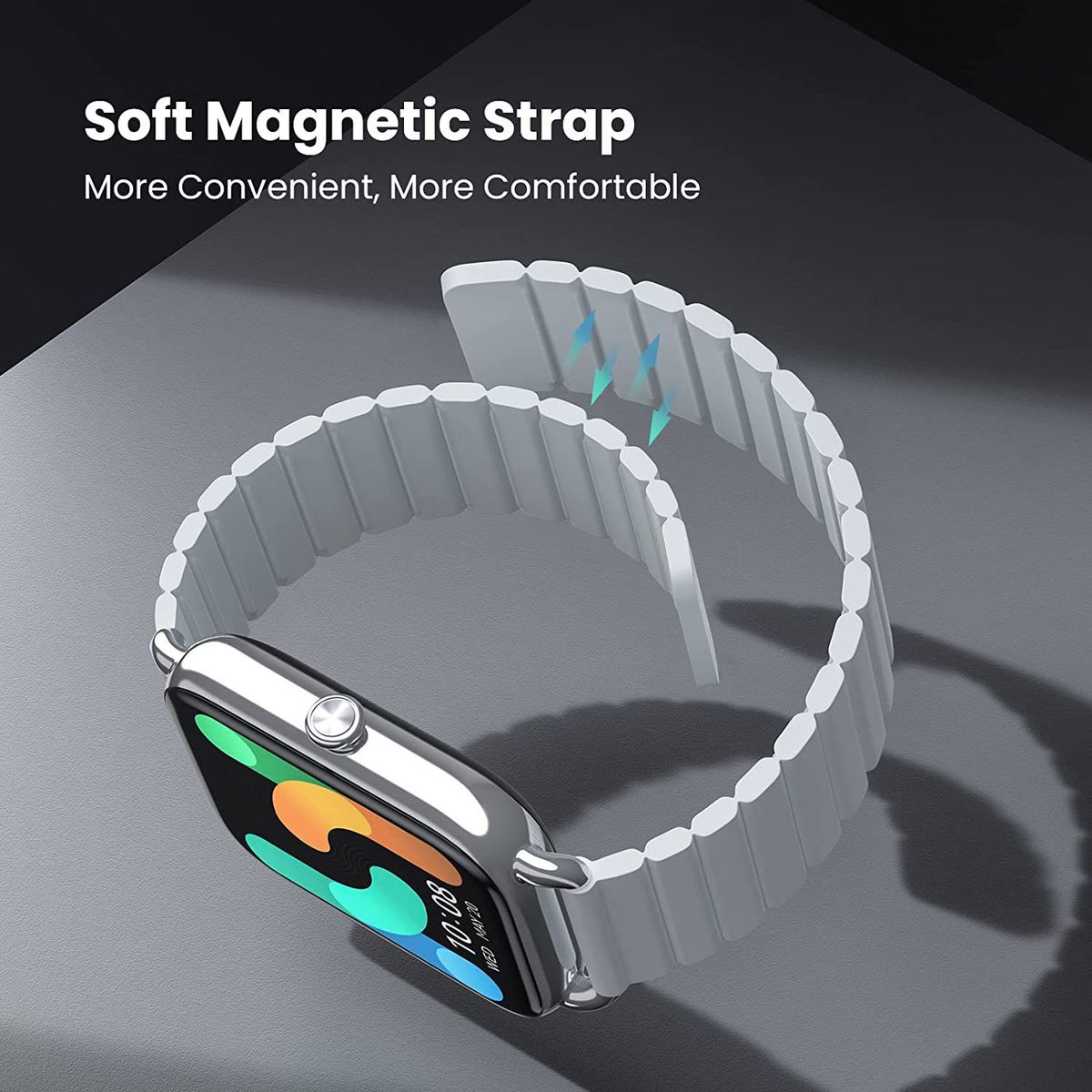 HAYLOU - Haylou Smartwatch Rs4 Plus Pantalla Amoled Correa Magnetic - Plateado