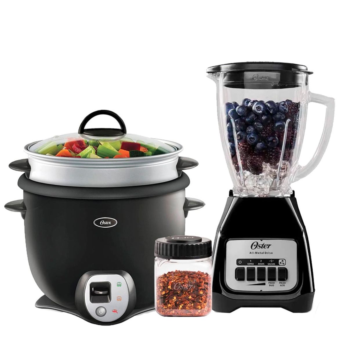 OSTER - Combo Olla Arrocera 2.6 Litros Oster Licuadora Oster 550 Watts