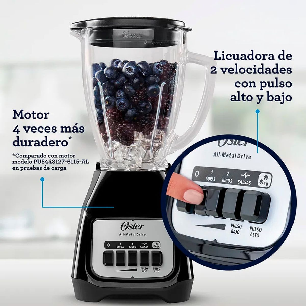 OSTER - Combo Olla Arrocera 2.6 Litros Oster Licuadora Oster 550 Watts