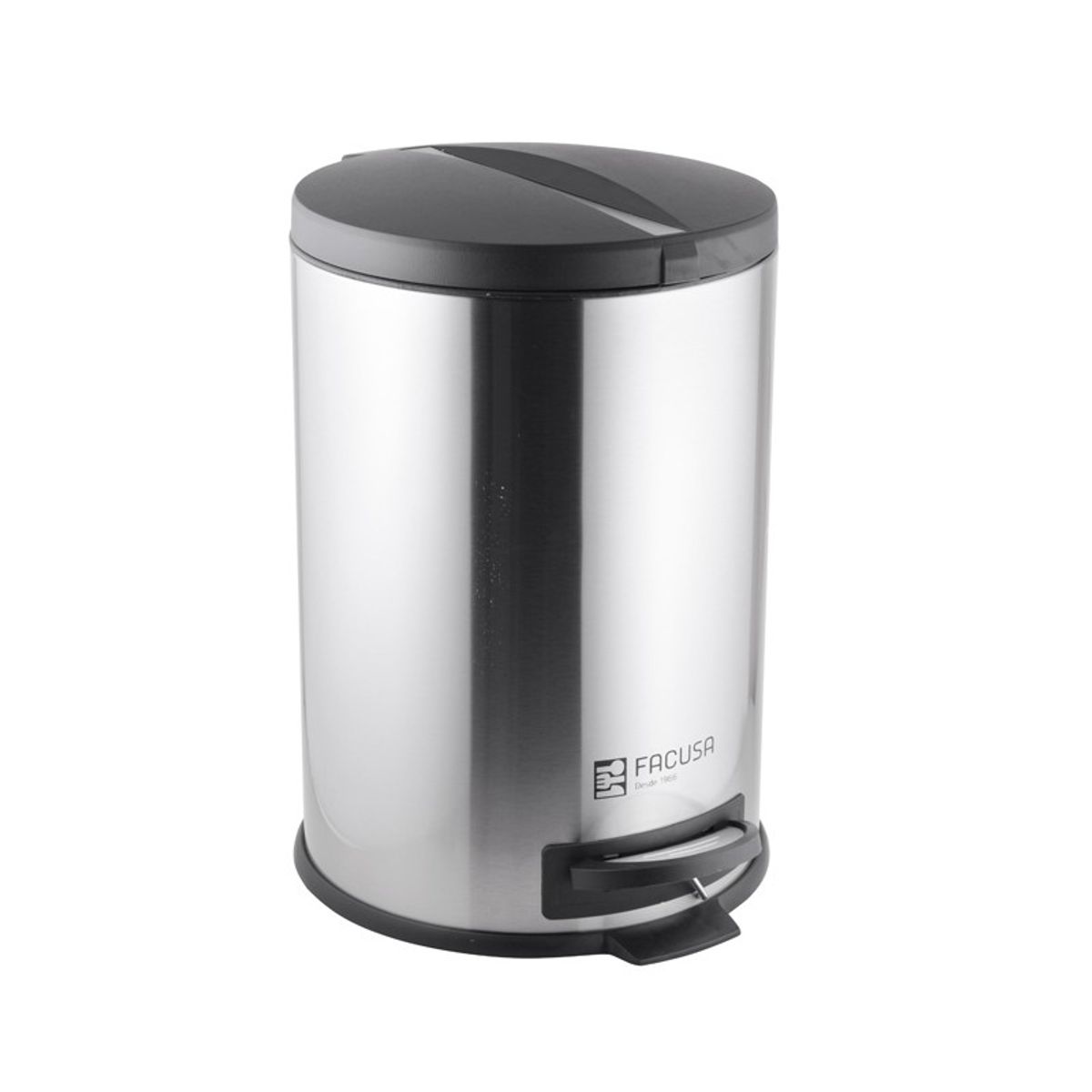 FACUSA - Papelera con pedal de acero inoxidable de 20LT Facusa