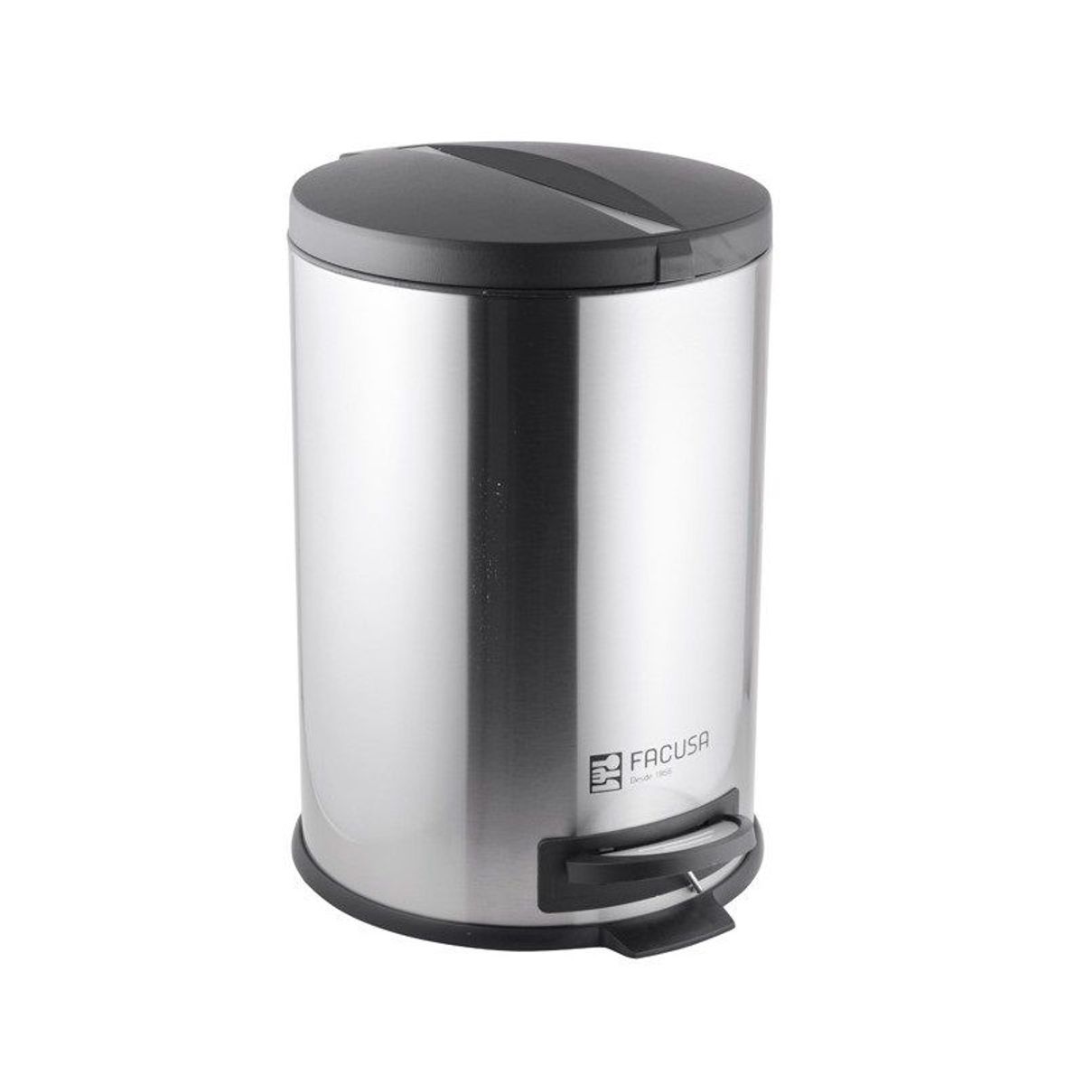 FACUSA - Papelera con pedal de acero inoxidable de 20LT Facusa