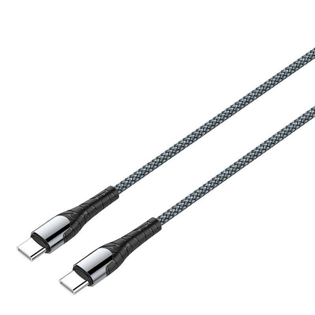 LDNIO - Cable USB-C a USB-C Para MacBook iPad De 2mt Anti Quebraduras